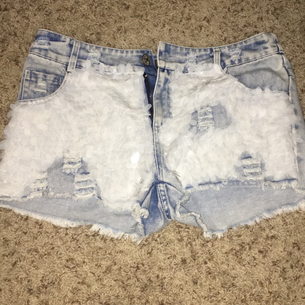 Denim shorts